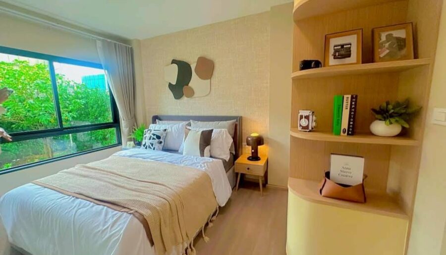 ขายดาวน์ Dcondo Sense บางแสน ราคาพิเศษ! 1 ห้องนอน 1 ห้องน้ำ 28.25 ตร.ม. วิวสระ แต่งครบ พร้อมเฟอร์นิเจอร์ โทร 093-1681685