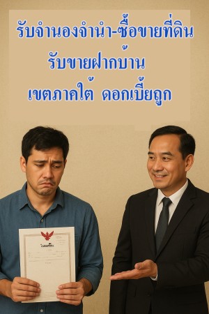 ประกาศ ที่ดิน ในเขตสงขลาพัทลุงสตูล ใจดีให้คำปรึกษาฟรี,ปัตตานียะลานราธิวาส รับจำนองจำนำที่ดินดอกเบี้ยถูกภาคใต้ ตรงกับนายทุนคุยง่าย ไม่ผ่านนายหน้า