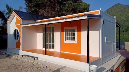 บ้าน ขาย บ้านพักคนงาน บ้านสวนรีสอร์ท เหมาะสำหรับบ้านพักอาศัย น็อคดาวน์ ทำโฮมออฟฟิศ