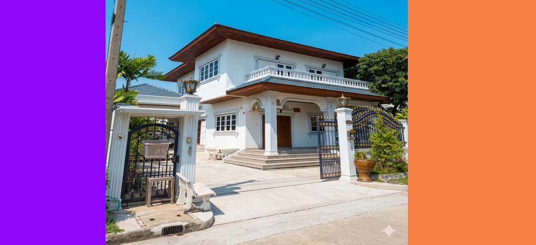 ขาย บ้านเดี่ยว หลังใหญ่81ตร.ว. พื้นที่ใช้สอยเยอะ300ตรว ขายราคา8ล้าน มหาชัยเมืองทอง คุ้มค่ากว่า
